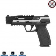 Piranha tr silver blowback gas pistol g&g (gg-pir-trs)