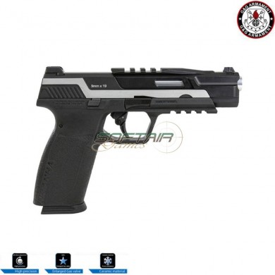 Pistola a gas scarrellante piranha tr silver g&g (gg-pir-trs)