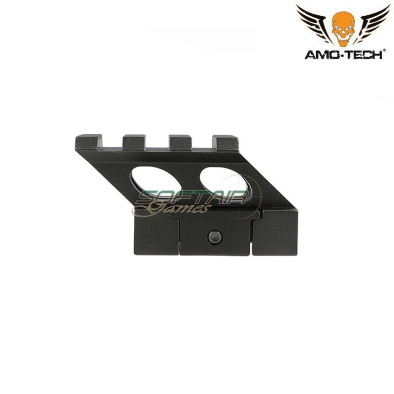 Riser mount 3 slots 1.40" black amo-tech® (amt-q077-bk)
