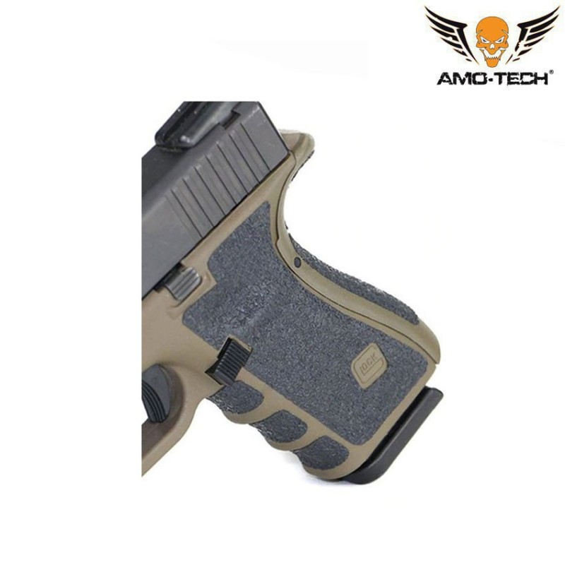 Non-slip Rubber Texture black Grip adesivo Cover per Glock amo-tech® (amt-as.p1-bk)