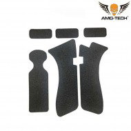 Non-slip Rubber Texture black Grip adesivo Cover per Glock amo-tech® (amt-as.p1-bk)