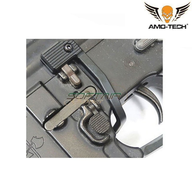 Bad Lever Style Ar15/m16 Bolt Catch Ambidextrous Black amo-tech® (amt-as.m108-bkwo)