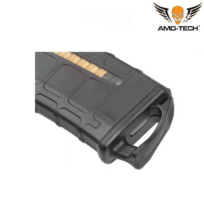 Caricatore monofilare 120bb aeg m4/ar-15 black c/dummy ammo kit B amo-tech® (amt-as.i034-kitb-bk)