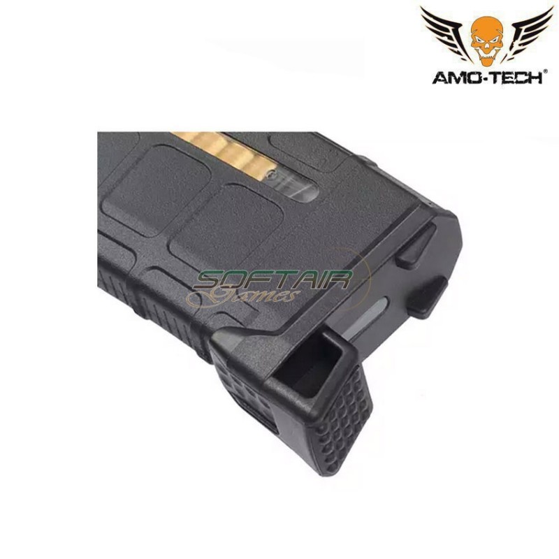 Set 5 pezzi Caricatori monofilari 120bb aeg m4/ar-15 black c/dummy ammo kit B amo-tech® (amt-as.i034-kitb-bk-5)