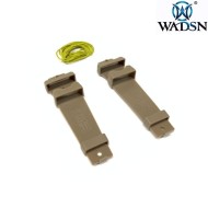 E-lite base case dark earth set 2 pezzi wadsn (wex235-de)