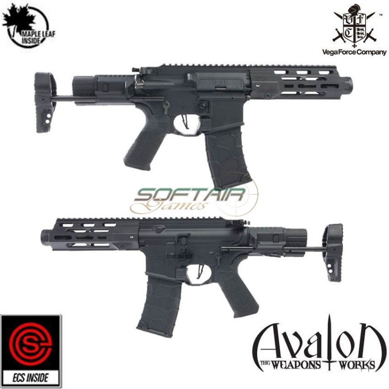 Electric rifle avalon calibur ii pdw black vfc (av1-m4_si_xs-bk01)
