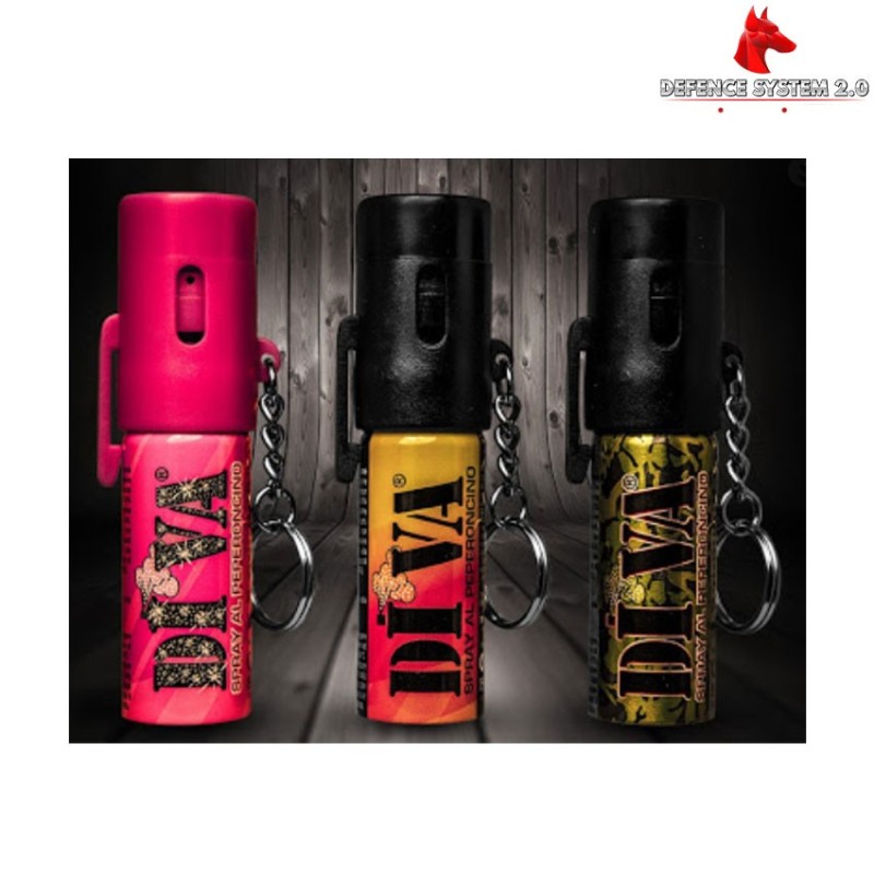 Di.va Potente spray anti aggressione a portachiavi defence system (99014)