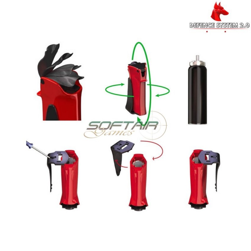 Spray al peperoncino jubileum black 360 massima potenza defence system (99910)