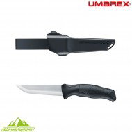 Ancho black fixed blade knife with hard case alpina sport umarex (um-5.0998.4-bk)