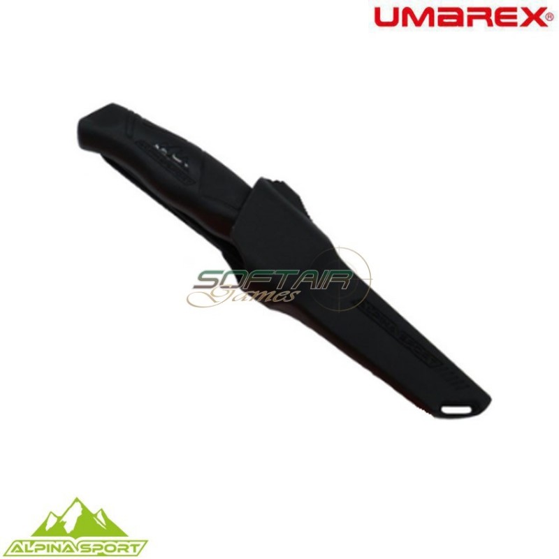 Coltello lama fissa ancho black con custodia rigida alpina sport umarex (um-5.0998.4-bk)