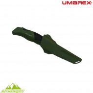 Ancho green fixed blade knife with hard case alpina sport umarex (um-5.0998.4-gr)