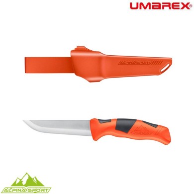 Coltello lama fissa ancho orange con custodia rigida alpina sport umarex (um-5.0998.4-or)