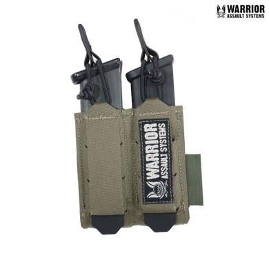 Laser cut double bungee pistol pouch ranger green Warrior Assault systems (w-lc-dbpp-rg)