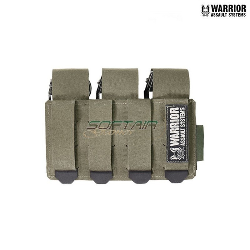 Laser cut tasca triple 40mm Flash Bang ranger green Warrior Assault Systems (w-lc-t40-fbp-rg)