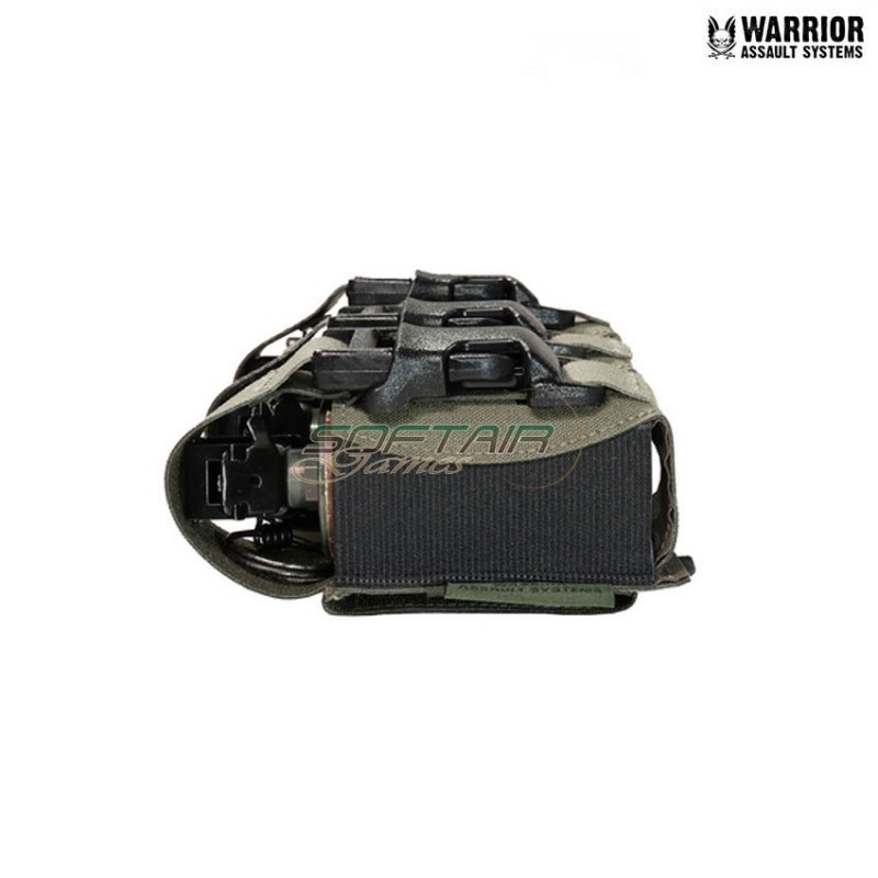 Laser cut triple 40mm Flash Bang pouch ranger green Warrior Assault Systems (w-lc-t40-fbp-rg)