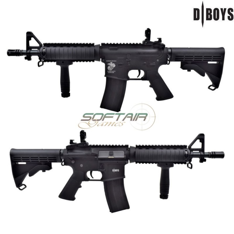 Fucile elettrico m4 cqbr ris metal version black dboys (5781m)