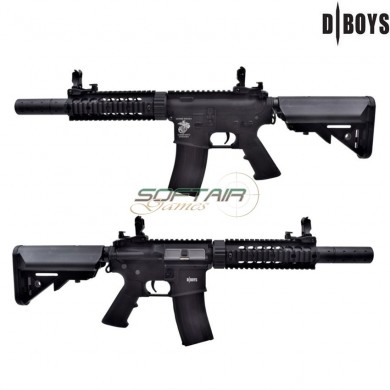 Fucile elettrico m4 silenced metal version black dboys (3881m)