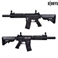 Fucile elettrico m4 silenced metal version black dboys (3881m)