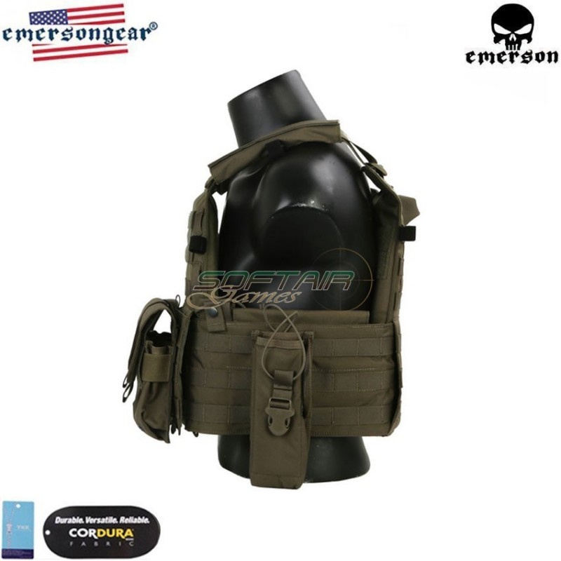 Lbt 6094a Style Plate Carrier Blue Label Ranger Green® Genuine Usa Emerson (emb7440rg)
