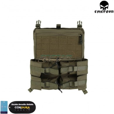 Back panel for tactical vest 420 ranger green emerson (em9535rg)
