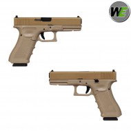 Gas pistol glock G17 Gen.4 MOS w/rmr tan blowback we (we-we00458-mos)