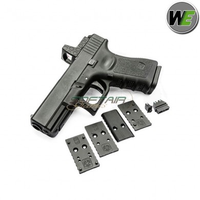 Pistola a gas glock G19 Gen.3 MOS c/rmr black blowback we (we-we00289-mos)