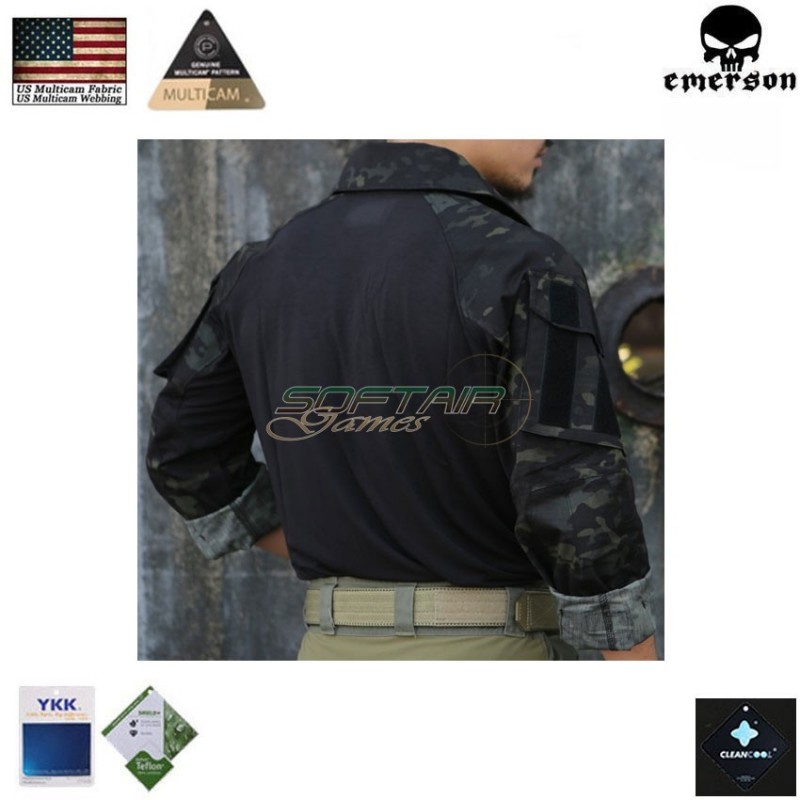 Combat jacket G3 upgrade version Multicam Black® emerson (em9501mcbk)