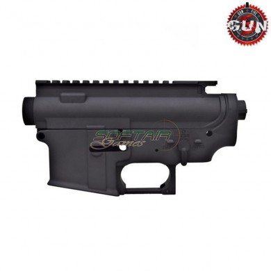 Body in metallo per m4 aeg black no marking gun five (gf-db016)