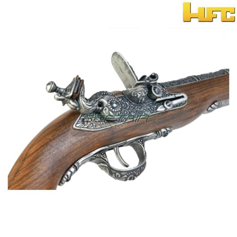 Co2 pistol pirate flintlock 18th century silver hfc (hfc-hg502silv-co2)