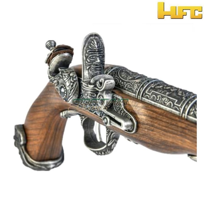 Pistola a co2 pirate flintlock 18th century silver hfc (hfc-hg502silv-co2)