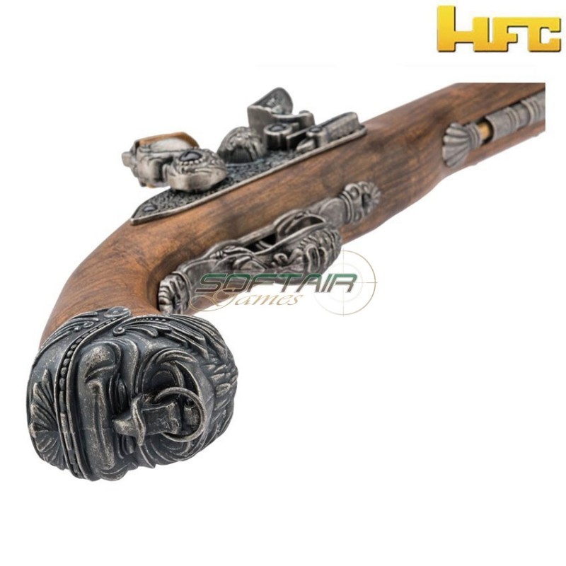 Pistola a co2 pirate flintlock 18th century silver hfc (hfc-hg502silv-co2)