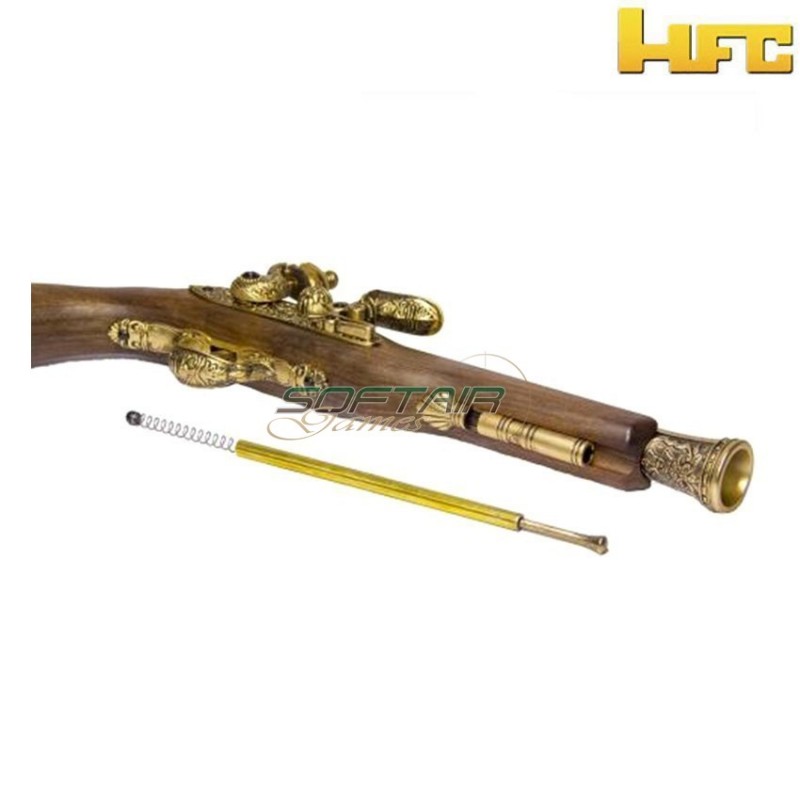 Co2 pistol pirate flintlock 18th century gold hfc (hfc-hg502gold-co2)
