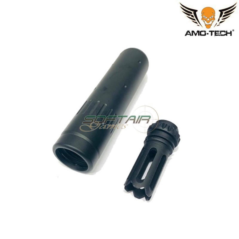 Silenziatore Scar Style Qd Black Amo-tech® (amt-126-bk)