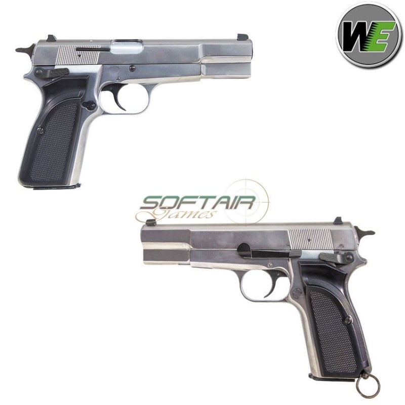 GAS pistol MK3 blowback browning silver we (we-111202)