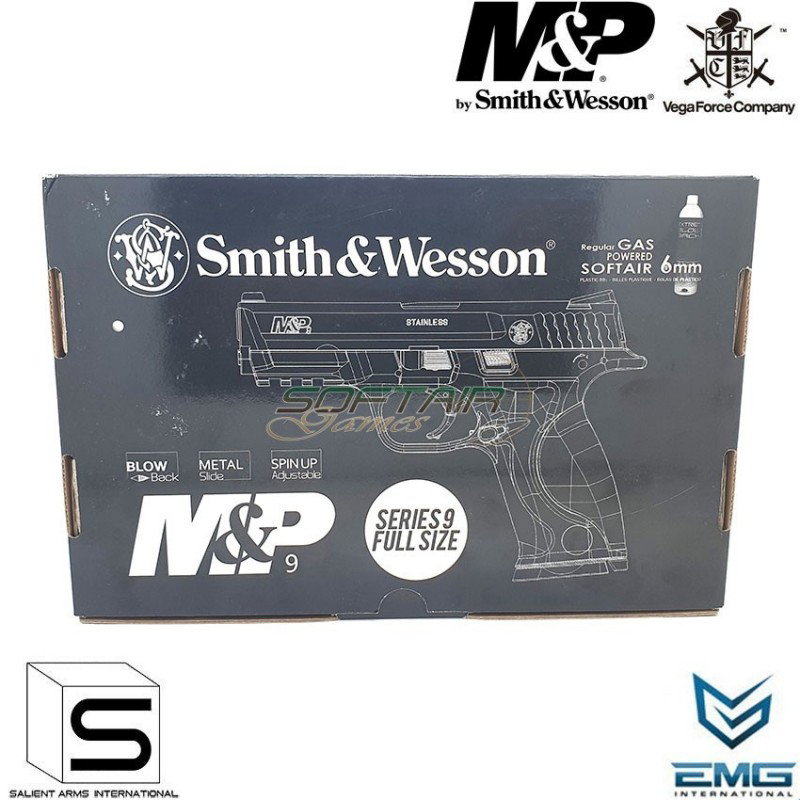 Gas Pistol M&p9 w/competition gold trigger Sai Black Emg Smith & Wesson Vfc (sai-110798)