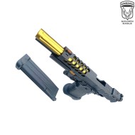Gas pistol HEX CUT style 3339 hi-capa 5.1 custom series black/gold golden eagle (ge-111184)