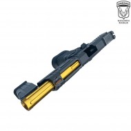 Gas pistol HEX CUT style 3336 hi-capa 5.1 custom series black/gold golden eagle (ge-111182)