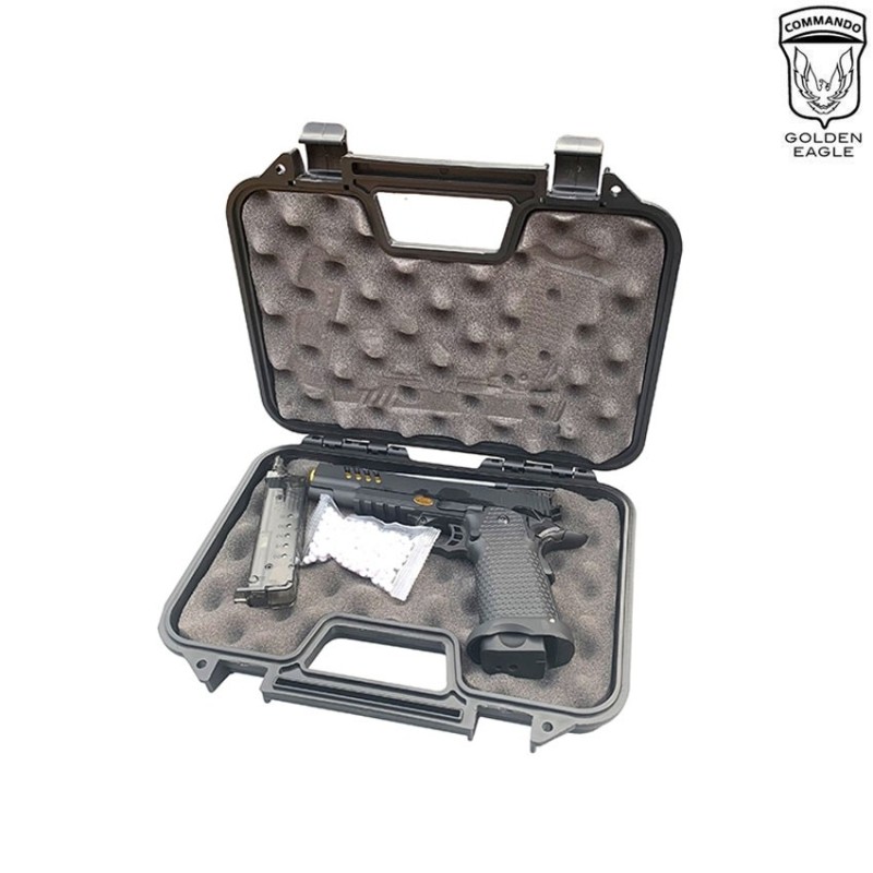 Pistola a gas HEX CUT style 3340 hi-capa 5.1 custom series black/gold golden eagle (ge-111185)