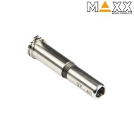 Cnc titanium regolabile spingipallino 37mm - 40mm per aeg maxx model (mx-noz3740tn)