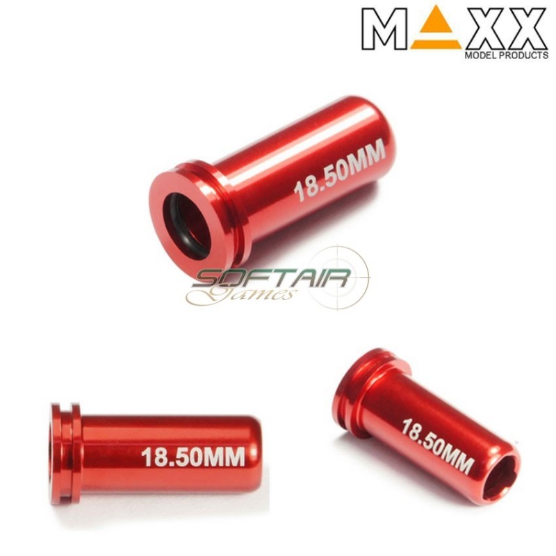 Spingipallino 18.50mm In Alluminio Double O-ring Air Seal Per scorpion evo Aeg Maxx Model (mx-noz1850ev)
