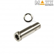 Cnc titanium regolabile spingipallino 30mm - 33mm per aeg maxx model (mx-noz3033tn)