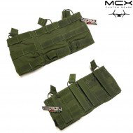 Triple magazine pouch 417 7.62mm od green mcx custom gear (ocg-25-od)