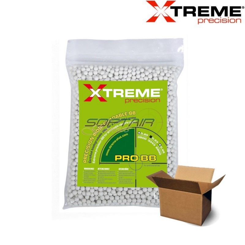 Cartone 10pcs Pallini Bio White 0.23gr. Xtreme Precision (xp-cbio23-wh-10)