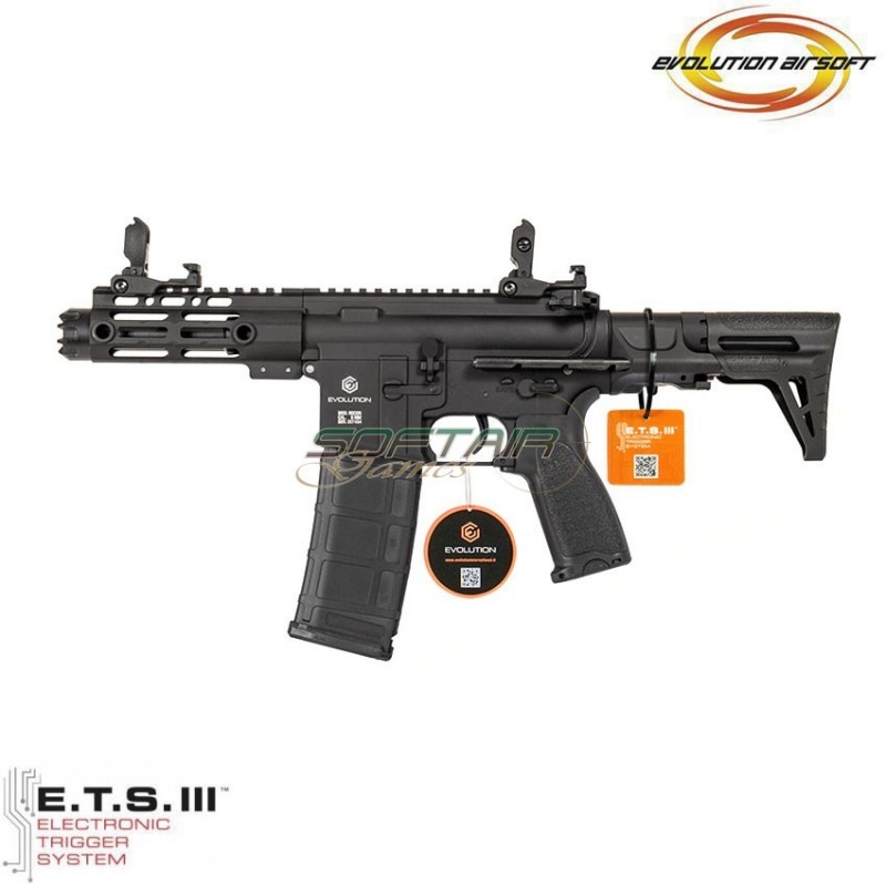 Fucile elettrico Recon Breacher PDW 6'' LC ets black evolution airsoft (ea-eh16ar-ets)