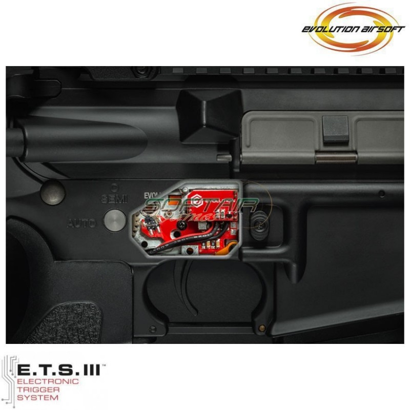 Fucile elettrico Recon Breacher 13'' LC ets black evolution airsoft (ea-eh15ar-ets)