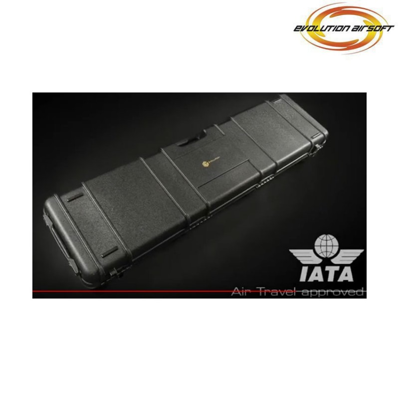 Hard case PNP black large with wheels 117,5x29x12 evolution airsoft (ea-ea0504rc)