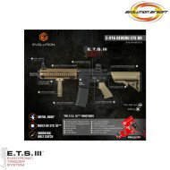 Electric rifle e-416 devgru ets bronze evolution airsoft (ea-eh21ar-bb-ets)