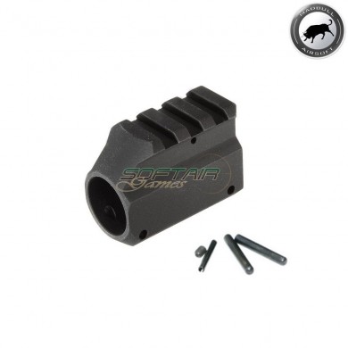 Gas block top rail black madbull (mb-bu-gbw1r)