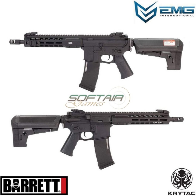 Fucile elettrico barret rec7 sbr aeg black barret krytac emg (emg-rec-aeg)