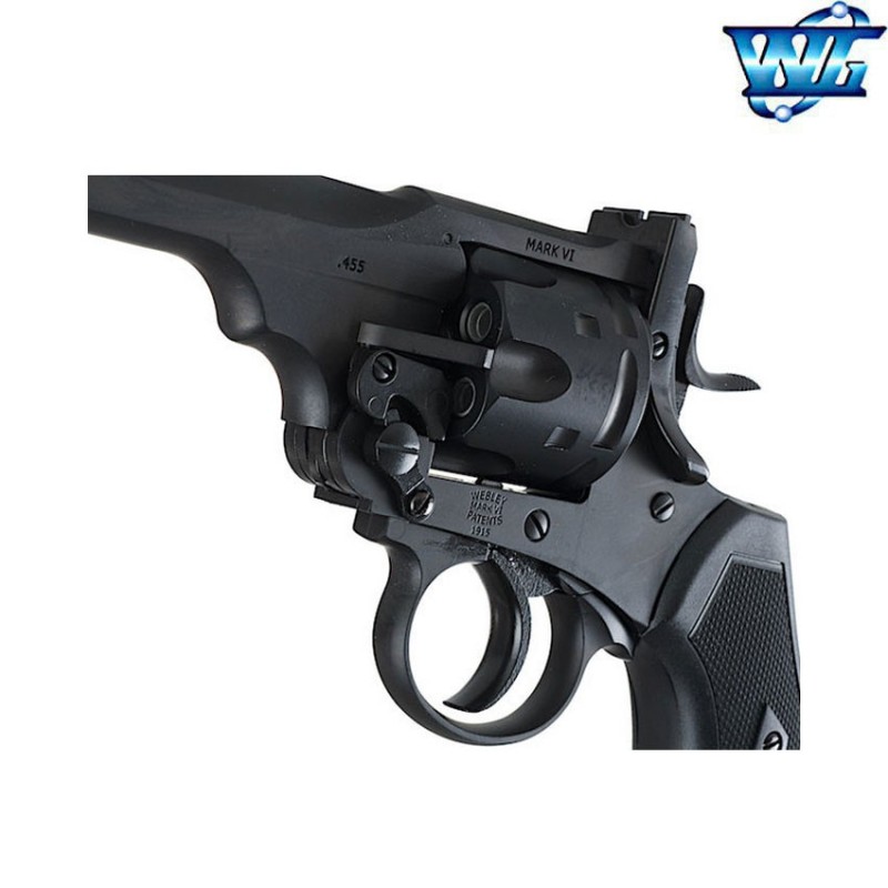 Revolver a co2 webley MK VI black full metal win gun (wg-webley-bk)